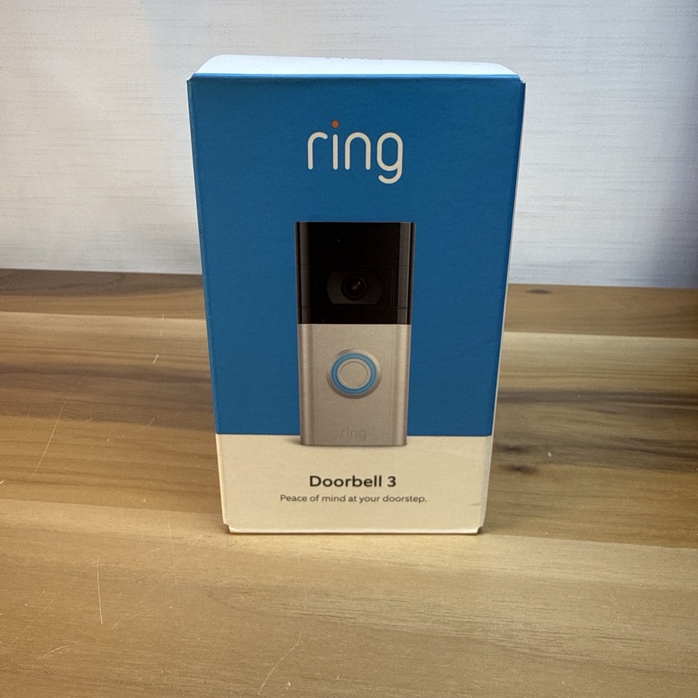 Ring Video Doorbell 3 Motion Security Camera Wireless Rechargeable Open Box READ